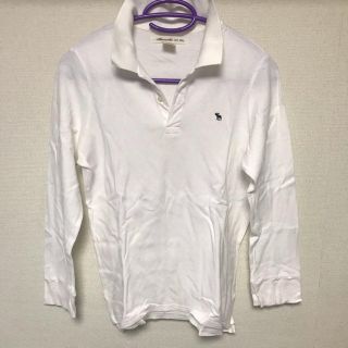 アバクロンビーアンドフィッチ(Abercrombie&Fitch)の【新品・未使用】アバクロ レディース長袖ポロシャツ (サイズL)(ポロシャツ)