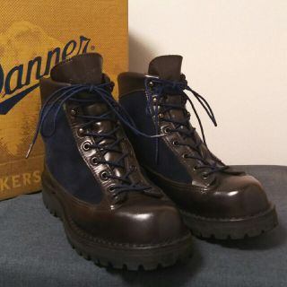 ダナー(Danner)の佑樹様専用ダナーライト エクスプローラー ネイビー ダークブラウン US7.5(ブーツ)