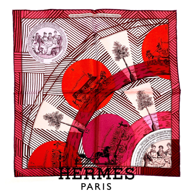 Hermes - 新品★エルメス プチカレHERMES ミニスカーフオムニバスと白い貴婦人のゲームの通販 by coco's shop
