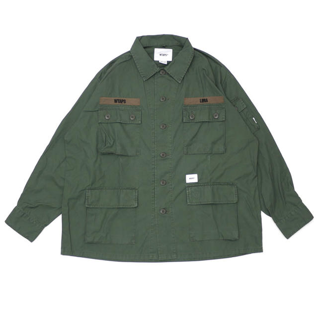 W)taps(ダブルタップス)の100%本物　WTAPS 19SS JUNGLE LS 01 SHIRT OD メンズのジャケット/アウター(ミリタリージャケット)の商品写真