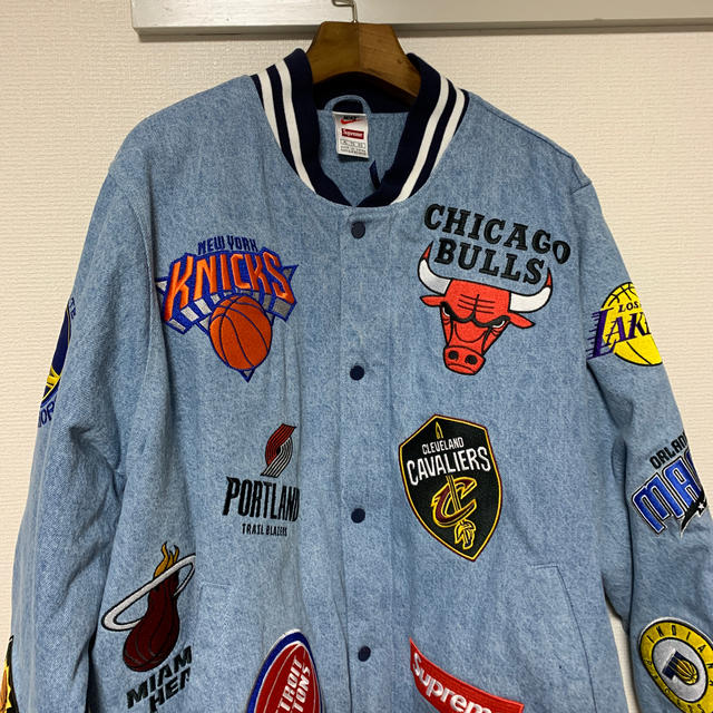 Supreme(シュプリーム)のSupreme / Nike NBA Satin Warm-Up Jacket メンズのジャケット/アウター(スタジャン)の商品写真