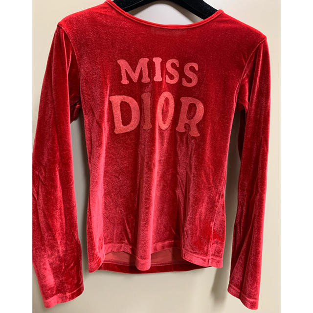 Christian Dior(クリスチャンディオール)のクリスチャン・ディオール ベロア ロングTシャツ キッズ/ベビー/マタニティのキッズ服女の子用(90cm~)(Tシャツ/カットソー)の商品写真