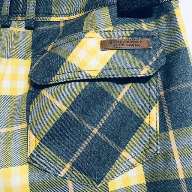 BURBERRY BLUE LABEL(バーバリーブルーレーベル)のバーバリーブルーレーベル　36 チェック　ハーフパンツ レディースのパンツ(ハーフパンツ)の商品写真