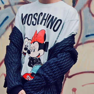 エイチアンドエム(H&M)のH&MOSCHINO ディズニーコラボTシャツ ミッキーミニー(Tシャツ/カットソー(半袖/袖なし))