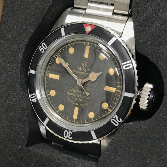 新品！WMT SEA DIVER 時計 エイジド加工 自動巻