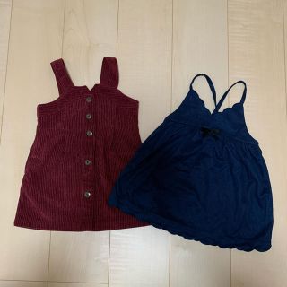 エフオーキッズ(F.O.KIDS)の【3枚セット】女の子　ワンピース　ジャンパースカート(ワンピース)