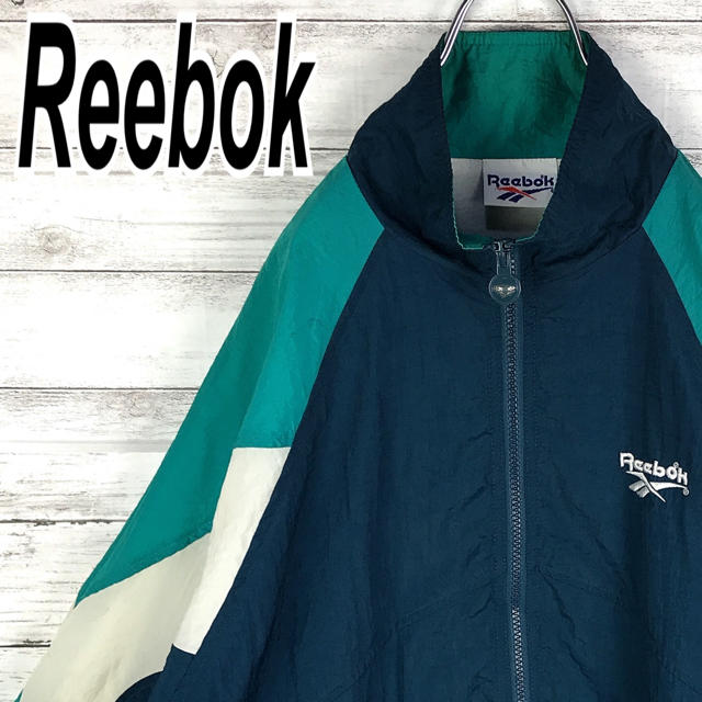 Reebok(リーボック)のリーボック 90s ナイロン レアカラー  ブルゾン 旧タグ ビンテージ  メンズのジャケット/アウター(ナイロンジャケット)の商品写真