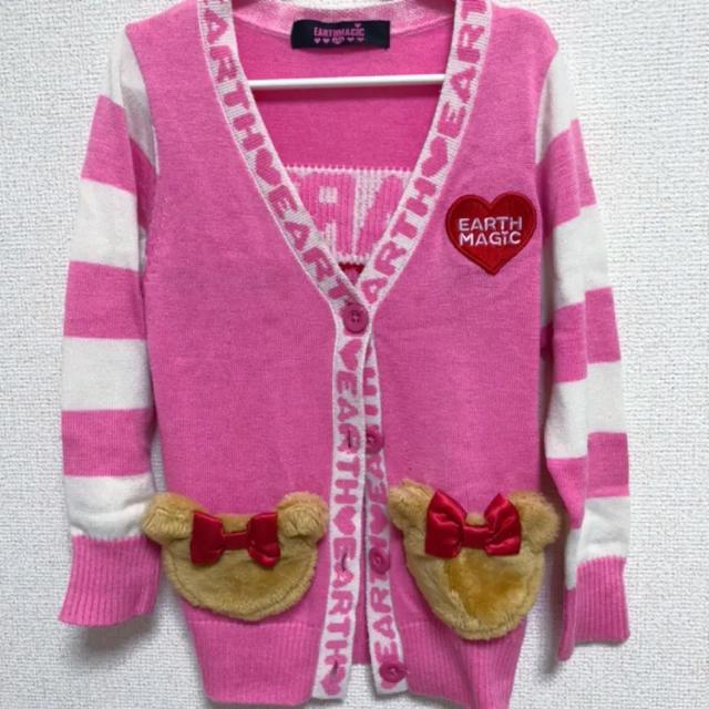 EARTHMAGIC(アースマジック)のアースマジック カーディガン 110 キッズ/ベビー/マタニティのキッズ服女の子用(90cm~)(カーディガン)の商品写真