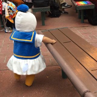 ドナルド　コスプレ　子供　ディズニー　美品！