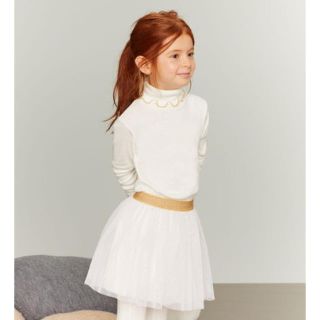 プチバトー(PETIT BATEAU)のプチバトー 19AW ラメ入りタートルネック 3a(Tシャツ/カットソー)