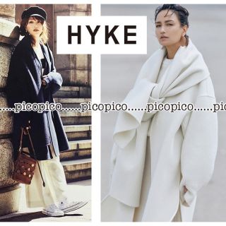 ハイク(HYKE)の18AW 新品 HYKE ハイク コート 1 ネイビー ノースフェイス 今季  (ロングコート)