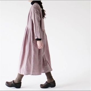 ネストローブ(nest Robe)のネストローブ 限定カラー Yネックドレス ワンピース ラベンダー(ロングワンピース/マキシワンピース)