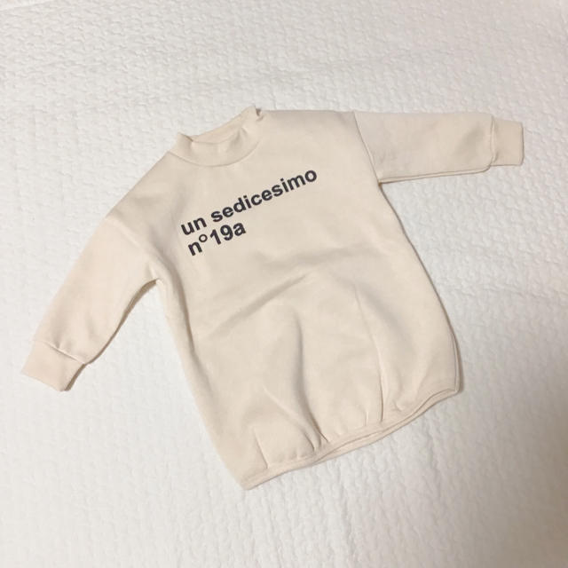 ZARA KIDS(ザラキッズ)の新品  韓国子供服 スウェットワンピース ワンピース トレーナー ロゴワンピース キッズ/ベビー/マタニティのキッズ服女の子用(90cm~)(ワンピース)の商品写真