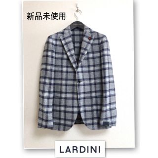 LARDINI(ラルディーニ)  好配色グレーチェックジャケット サイズ46(テーラードジャケット)