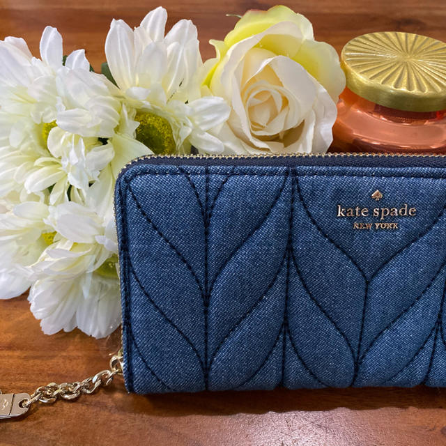 【お値下げ不可】kate spade new york デニム長財布