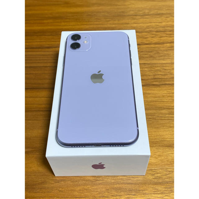 数量は多い iPhone - iphone11 パープル128GB スマホカバー付