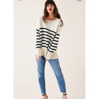 ザラ(ZARA)の送料無料！ZARA ボーダーニット Sサイズ(ニット/セーター)