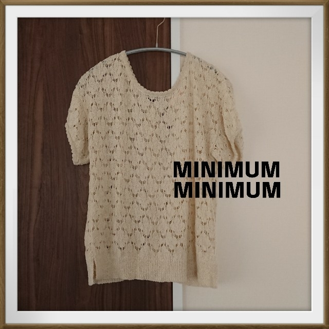 MINIMUM(ミニマム)のミニマムミニマム かぎ編みニット風トップス レディースのトップス(カットソー(半袖/袖なし))の商品写真