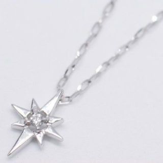 スタージュエリー(STAR JEWELRY)のスタージュエリー K10 ダイヤモンド 0.01ct ネックレス(ネックレス)