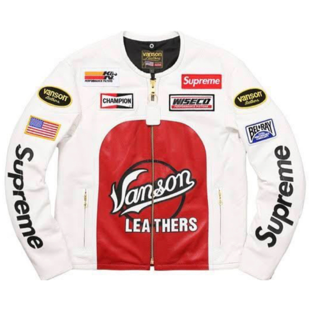 Supreme(シュプリーム)のシュプリーム バンソン ライダース 激レア supreme VANSON メンズのジャケット/アウター(ライダースジャケット)の商品写真