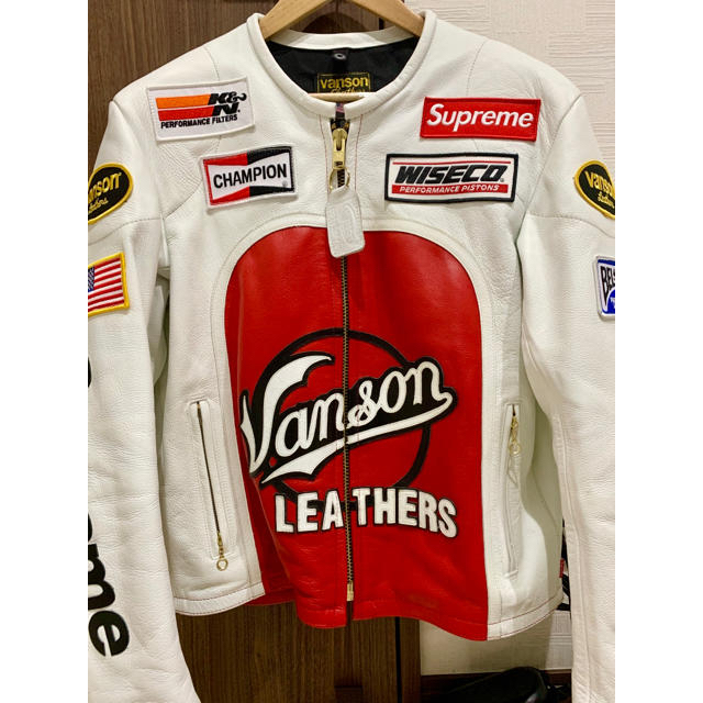 Supreme(シュプリーム)のシュプリーム バンソン ライダース 激レア supreme VANSON メンズのジャケット/アウター(ライダースジャケット)の商品写真