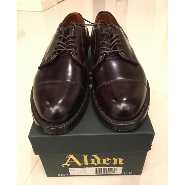 春早割 Alden 未使用品 - Alden ストレートチップ 6D 2160 ドレス