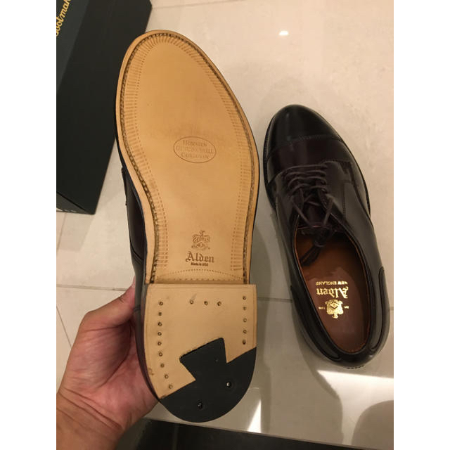 春早割 Alden 未使用品 - Alden ストレートチップ 6D 2160 ドレス