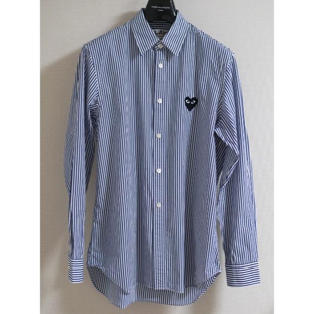 COMME PLUS - PLAY Comme DES Garcons ストライプ 製品洗いシャツ Sの通販 by fashionista's shop|コムデギャルソンオムプリュスならラクマ des GARCONS HOMME 国内最安値