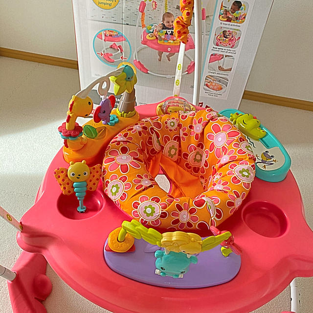 Fisher-Price(フィッシャープライス)のフィッシャープライス　ジャンパルー　ピンク キッズ/ベビー/マタニティのおもちゃ(ベビージム)の商品写真