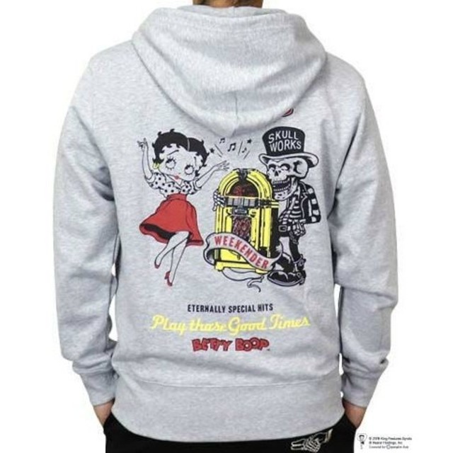 スーパーコピー 時計 ブルガリ指輪 - BETTYBOOP×ｽｶﾙﾜｰｸｽ/ｼﾞｯﾌﾟﾊﾟｰｶｰ/ｸﾞﾚｰ/bty-71の通販 by 在庫確認27日迄☆ビンテージアンカー