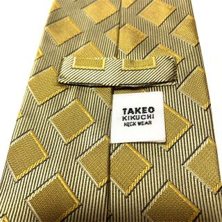 タケオキクチ(TAKEO KIKUCHI)のTAKEO KIKUCHI  タケオ キクチ オシャレ格子柄 人気ブランド(ネクタイ)