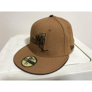 ニューエラー(NEW ERA)のNEWERA NEWYORK 7 5/8 （61cm）ブラウン(キャップ)