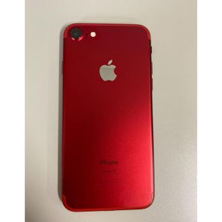 アイフォーン(iPhone)のiPhone7 レッド　128GB SoftBank(スマートフォン本体)