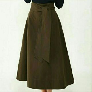 black by moussy ビックベルト ロングスカート