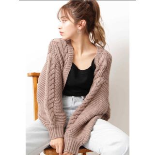 エヌナチュラルビューティーベーシック(N.Natural beauty basic)の❁りー様専用❁ ショートケーブルニットボレロ(カーディガン)