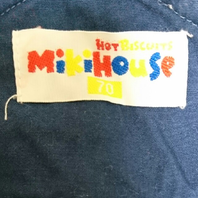 mikihouse(ミキハウス)のミキハウス オーバーオール 70 キッズ/ベビー/マタニティのベビー服(~85cm)(カバーオール)の商品写真