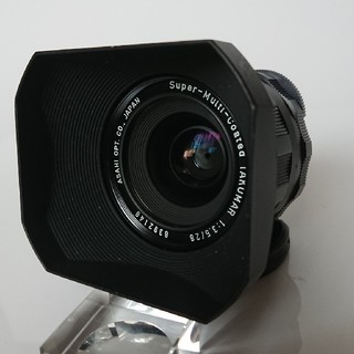 ペンタックス(PENTAX)の美品！フード付き！ペンタックス SMC TAKUMAR  28mm f3.5(レンズ(単焦点))