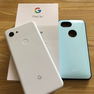 Google pixel 3a(64GB) 白 SIMロック解除済み&おまけつき(スマートフォン本体)