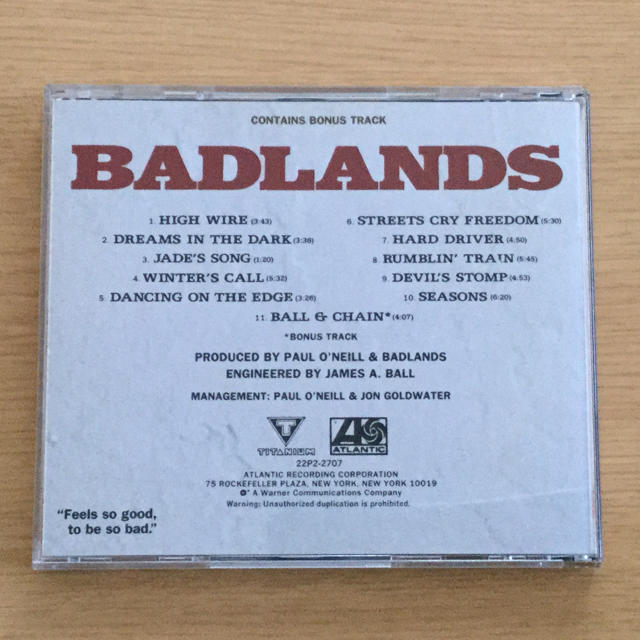 【名盤】BADLANDS(バッドランズ) <柴犬しばた様専用> エンタメ/ホビーのCD(ポップス/ロック(洋楽))の商品写真