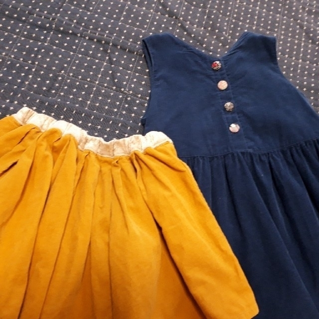 Bonpoint(ボンポワン)のソルボワ 120　ワンピース　スカート　セット キッズ/ベビー/マタニティのキッズ服女の子用(90cm~)(スカート)の商品写真