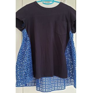 サカイラック(sacai luck)のサカイラックバックレースTシャツ(Tシャツ(半袖/袖なし))