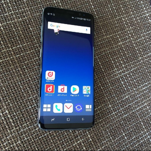 SAMSUNG(サムスン)のGalaxy S8 Blue 64 GB docomo スマホ/家電/カメラのスマートフォン/携帯電話(スマートフォン本体)の商品写真