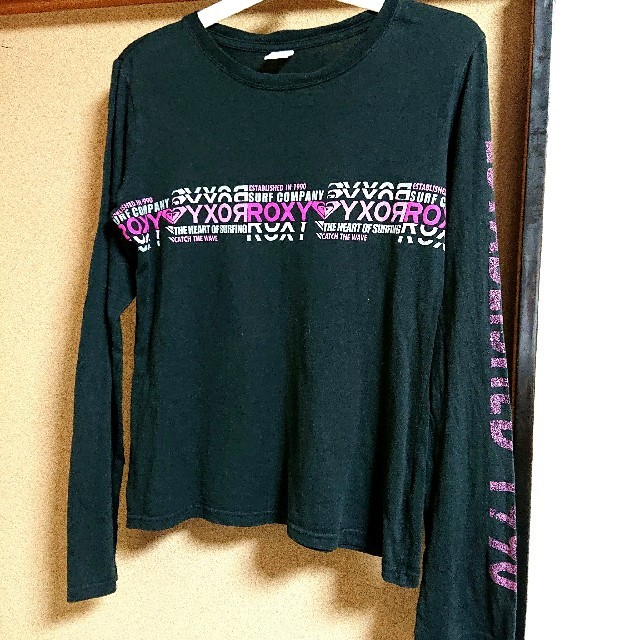 Roxy(ロキシー)の【中古】ROXY ロキシー ロンT ブラック レディースのトップス(Tシャツ(長袖/七分))の商品写真