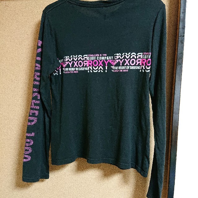 Roxy(ロキシー)の【中古】ROXY ロキシー ロンT ブラック レディースのトップス(Tシャツ(長袖/七分))の商品写真