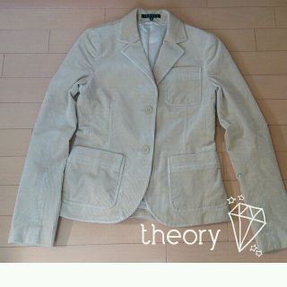 セオリー(theory)の美品**秋冬 ベージュジャケット(テーラードジャケット)