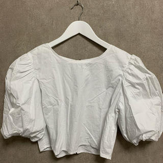 ザラ(ZARA)のホワイトパフスリーブシャツ♡(シャツ/ブラウス(半袖/袖なし))
