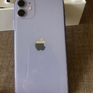 アイフォーン(iPhone)の【タイムセール】iPhone 11 128GB パープル 香港版 美品(スマートフォン本体)