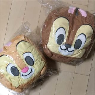 チップアンドデール(チップ&デール)のチップとデール ぬいぐるみ ツムツム キュービック(ぬいぐるみ)