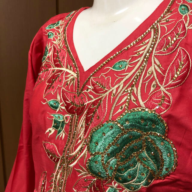 インド 民族衣装 パンジャビスーツ パンジャビドレス 刺繍
