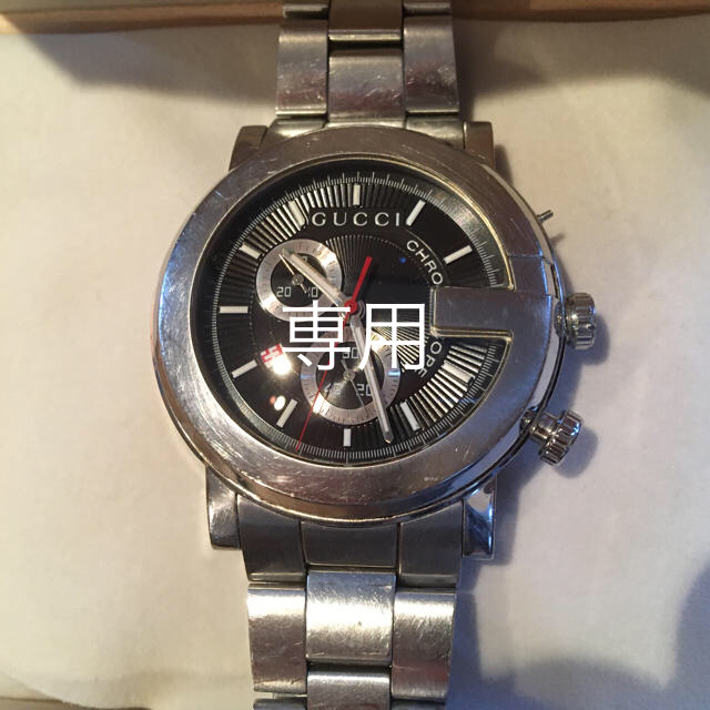【楽ギフ_包装】 【ゆーしっく様専用】GUCCI メンズ腕時計　Gクロノ 腕時計(アナログ)